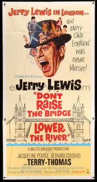 7t698 DON'T RAISE THE BRIDGE, LOWER THE RIVER 3sh 1968 wacky image of Jerry Lewis in London!