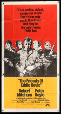 7t722 FRIENDS OF EDDIE COYLE int'l 3sh 1973 Robert Mitchum lives in a violent, dangerous world!
