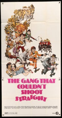 7t727 GANG THAT COULDN'T SHOOT STRAIGHT 3sh 1971 Jerry Orbach, wacky gangster art by Mort Drucker!