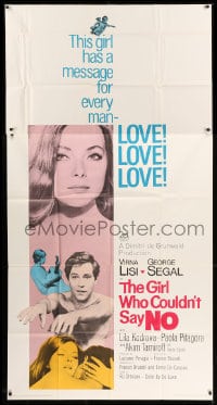 7t733 GIRL WHO COULDN'T SAY NO int'l 3sh 1969 sexy Virna Lisi is the end in loving, George Segal!