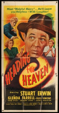 7t750 HEADING FOR HEAVEN 3sh 1947 Erwin thinks he's dying & his family tries to contact the spirit!