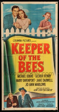 7t779 KEEPER OF THE BEES 3sh 1947 directed by John Sturges, Michael Duane & Gloria Henry!