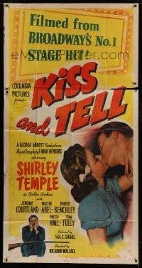7t784 KISS & TELL 3sh 1945 15 year-old Shirley Temple in the screen version of the stage hit!