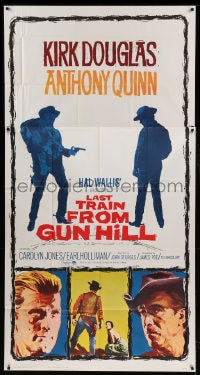 7t796 LAST TRAIN FROM GUN HILL 3sh R1964 Kirk Douglas, Anthony Quinn, directed by John Sturges!