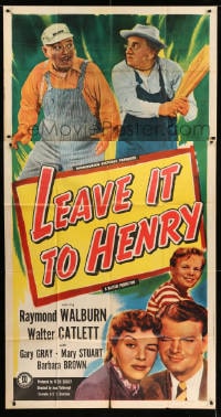 7t799 LEAVE IT TO HENRY 3sh 1949 Raymond Walburn & Walter Catlett are best friends in a small town!