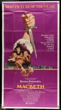 7t816 MACBETH 3sh 1972 Roman Polanski, Jon Finch, Francesca Annis, from William Shakespeare!