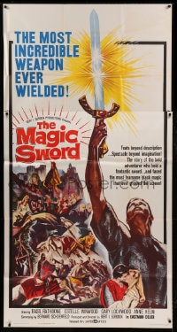 7t819 MAGIC SWORD 3sh 1961 Gary Lockwood wields the most incredible weapon ever!