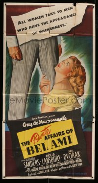 7t873 PRIVATE AFFAIRS OF BEL AMI 3sh 1947 sexy Angela Lansbury loves scoundrel George Sanders!