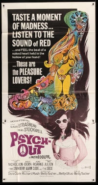 7t876 PSYCH-OUT 3sh 1968 AIP, psychedelic drugs, sexy pleasure lover Susan Strasberg!