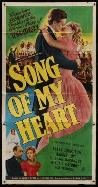 7t926 SONG OF MY HEART 3sh 1948 romantic biography of Russian composer Tchaikovsky!