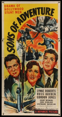 7t927 SONS OF ADVENTURE 3sh 1948 the story of Hollywood's stunt-men told by Yakima Canutt!