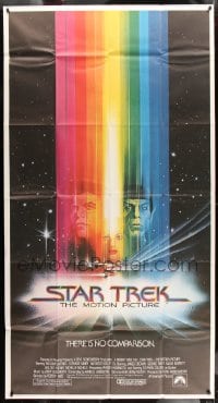 7t930 STAR TREK 3sh 1979 cool art of Shatner, Nimoy, Khambatta and Enterprise by Bob Peak!