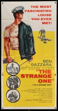 7t935 STRANGE ONE 3sh 1957 military cadet Ben Gazzara is the most fascinating louse you ever met!