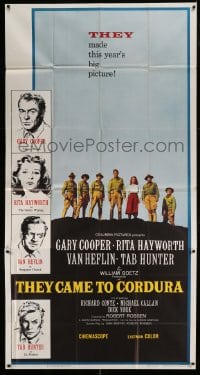 7t959 THEY CAME TO CORDURA 3sh 1959 Gary Cooper, Rita Hayworth, Tab Hunter, Van Heflin