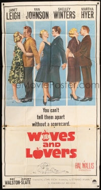 7t992 WIVES & LOVERS 3sh 1963 Janet Leigh, Van Johnson, Shelley Winters, Martha Hyer