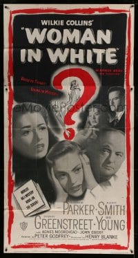 7t993 WOMAN IN WHITE 3sh 1948 Eleanor Parker, Alexis Smith, Sidney Greenstreet, mystery!