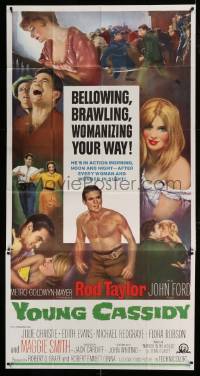 7t997 YOUNG CASSIDY 3sh 1965 John Ford, bellowing, brawling, womanizing Rod Taylor!