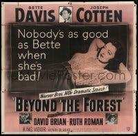 7t019 BEYOND THE FOREST 6sh 1949 King Vidor, nobody's as good as Bette Davis when she's bad!
