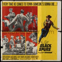7t022 BLACK SPURS 6sh 1965 every time Rory Calhoun comes to town, someone's gonna die!