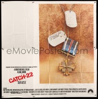 7t027 CATCH 22 int'l 6sh 1970 directed by Mike Nichols, based on the novel by Joseph Heller!