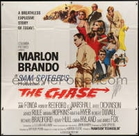 7t029 CHASE 6sh 1966 Marlon Brando, Jane Fonda, Robert Redford, directed by Arthur Penn!