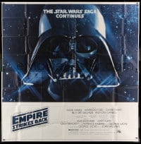 7t039 EMPIRE STRIKES BACK 6sh 1980 George Lucas sci-fi classic, giant Darth Vader head in space!