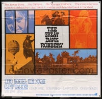 7t053 GREAT BANK ROBBERY int'l 6sh 1969 cool montage of Zero Mostel, Kim Novak & top cast!