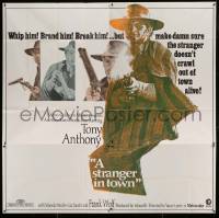 7t093 STRANGER IN TOWN 6sh 1968 Luigi Vanzi spaghetti western, cool images of Tony Anthony!