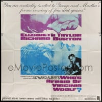 7t101 WHO'S AFRAID OF VIRGINIA WOOLF int'l 6sh 1966 Elizabeth Taylor, Richard Burton, Mike Nichols