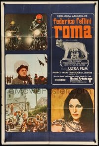 7t305 FELLINI'S ROMA Argentinean 1972 Federico classic, fall of the Roman Empire, different!