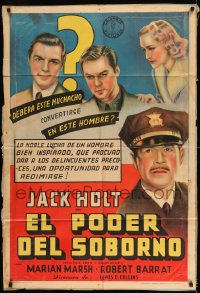 7t308 FUGITIVE FROM A PRISON CAMP Argentinean 1940 Jack Holt tries to improve prison conditions!