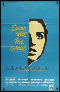7t381 TELL ME THAT YOU LOVE ME JUNIE MOON Argentinean 1970 Otto Preminger, art of Liza Minnelli!