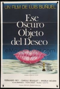 7t382 THAT OBSCURE OBJECT OF DESIRE Argentinean 1978 Cet obscur object du desir, art by Ferracci!