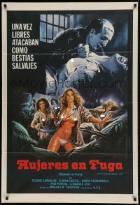 7t399 WOMEN'S PENITENTIARY 5 Argentinean 1985 Femmine in fuga, wild sexy art of near-naked inmates!