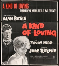 7t008 KIND OF LOVING English 6sh 1962 Schlesinger, their love knew no wrong until it was too late!