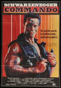 7t440 COMMANDO Italian 1p 1985 Arnold Schwarzenegger is going to make someone pay!