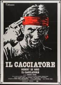 7t452 DEER HUNTER pre-awards Italian 1p '79 Michael Cimino, Robert De Niro with gun to his head!