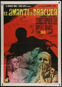 7t456 DRACULA HAS RISEN FROM THE GRAVE Italian 1p 1969 Hammer, different image of vampire victims!