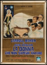 7t478 HARLOW Italian 1p 1965 different art of sexy Carroll Baker as the tragic blonde bombshell!