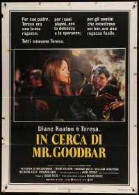 7t526 LOOKING FOR MR. GOODBAR Italian 1p 1978 close up of Diane Keaton, directed by Richard Brooks!
