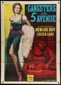 7t532 MODELS INC Italian 1p R1960s different full-length art of sexy Coleen Gray by Rodolfo Gasparri!
