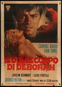 7t577 SWEET BODY OF DEBORAH Italian 1p 1969 sexy naked Carroll Baker in Italian/French horror!