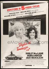 7t580 TERMS OF ENDEARMENT Italian 1p 1984 great portrait of Shirley MacLaine & Debra Winger!