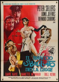 7t604 WRONG ARM OF THE LAW Italian 1p 1964 Peter Sellers, sexy different art by Enrico DeSeta!