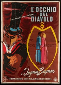7t143 DEVIL'S EYE Italian 2p 1961 Ingmar Bergman directed, Bibi Andersson, great Ercole Brini art!