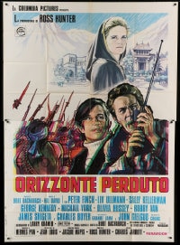 7t192 LOST HORIZON Italian 2p 1972 Ross Hunter, Peter Finch, Liv Ullmann, art of Shangri-la!