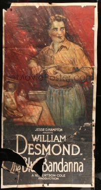 7w004 BLUE BANDANNA 3sh 1919 full-length art of William Desmond preparing dinner, rare!
