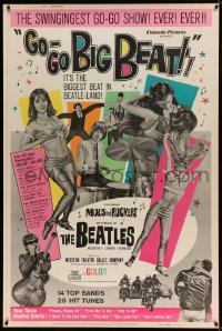 7w227 GO-GO BIGBEAT 40x60 1965 The Beatles and other rockers, the swingingest go-go show ever!