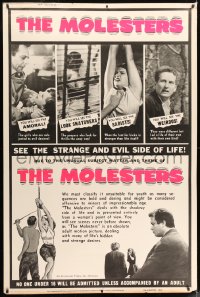 7w232 MOLESTERS 40x60 1964 bizarre Swiss pseudo-documentary about child molesters!