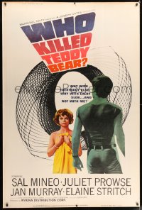 7w242 WHO KILLED TEDDY BEAR 40x60 1965 Juliet Prowse sleeps with every slob, but not Sal Mineo!